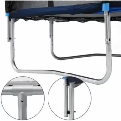 SONGMICS Trampoline Extérieur, Diamètre 427cm, TÜV Rheinland GS Certifica, Équipement Jardin, Avec Échelle, Filet De Protection, Poteaux Recouverts, Noir Et Bleu STR144 - Bleu 9 SONGMICS Trampoline Extérieur, Diamètre 427cm, TÜV Rheinland GS Certifica, Équipement Jardin, Avec Échelle, Filet De Protection, Poteaux Recouverts, Noir Et Bleu STR144 - Bleu -SONGMICS Soldes 11336692 3