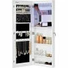 SONGMICS Armoire à Bijoux Psyché Murale Suspendu avec Serrure et miroir Blanc JBC63WV1 - Blanc -SONGMICS Soldes 15383823 1