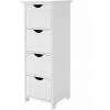 SONGMICS VASAGLE Meuble De Salle De Bain Sur Pieds, Placard De Rangement Avec 4 Tiroirs, Commode, 30 X 30 X 82 Cm, Pour Salon, Cuisine Et Couloir, Gain De Place, Blanc LHC40W 2 SONGMICS VASAGLE Meuble De Salle De Bain Sur Pieds, Placard De Rangement Avec 4 Tiroirs, Commode, 30 X 30 X 82 Cm, Pour Salon, Cuisine Et Couloir, Gain De Place, Blanc LHC40W -SONGMICS Soldes 15928994 1