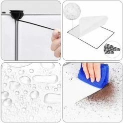 SONGMICS Parc Pour Cochons D'Inde, Avec Échelle, Enclos, Clôture Modulaire, En Plastique, Pour Hamsters, Lapin, Petits Animaux, Transparent LPC03W - Transparent -SONGMICS Soldes 16951908 3