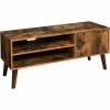 VASAGLE Meuble TV Rustique, Table Basse, Buffet Bas, Style Moderne Du Milieu Du Siècle, Pour Télévision, Console De Jeux, Dans Salon, Salle De Jeu, Bureau, Brun Par SONGMICS LTV09BX - Brun -SONGMICS Soldes 17016754 1