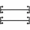 SONGMICS Portemanteaux Muraux, Lot De 2, Barres De Suspension Pour Vêtements En Tuyaux Industriels, Gain De Place, 110 X 30 X 29,3 Cm, Capacité De 60 Kg Pièce, Pour Espace Réduit, Noir HSR64BK-02 - Noir -SONGMICS Soldes 17016770 1