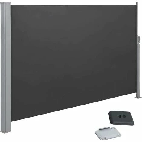 SONGMICS 180 X 300 Cm (H X L), Store Latéral Pour Balcon Et Terrasse, Pare-Soleil, Brise-Vue Protection Vie Privée, Gris Anthracite GSA180TG - Gris Anthracite 3 SONGMICS 180 X 300 Cm (H X L), Store Latéral Pour Balcon Et Terrasse, Pare-Soleil, Brise-Vue Protection Vie Privée, Gris Anthracite GSA180TG - Gris Anthracite
