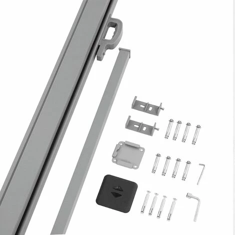 SONGMICS 180 X 300 Cm (H X L), Store Latéral Pour Balcon Et Terrasse, Pare-Soleil, Brise-Vue Protection Vie Privée, Gris Anthracite GSA180TG - Gris Anthracite 7 SONGMICS 180 X 300 Cm (H X L), Store Latéral Pour Balcon Et Terrasse, Pare-Soleil, Brise-Vue Protection Vie Privée, Gris Anthracite GSA180TG - Gris Anthracite – Image 5