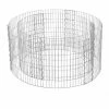 SONGMICS Gabion Rond Pour Pierres, Panier à Pierres Métallique, Maille Fine 2,5 X 10 Cm, Acier Galvanisé Antirouille, 90 X 40 Cm (ø X H), Pour Pierres De 10 Cm, Décoration Jardin, Argent GGB479 - Gris argenté -SONGMICS Soldes 18118534 1