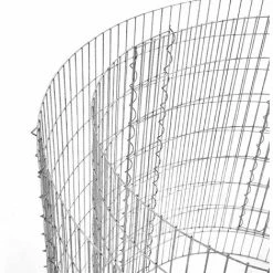 SONGMICS Gabion Rond Pour Pierres, Panier à Pierres Métallique, Maille Fine 2,5 X 10 Cm, Acier Galvanisé Antirouille, 90 X 40 Cm (ø X H), Pour Pierres De 10 Cm, Décoration Jardin, Argent GGB479 - Gris argenté -SONGMICS Soldes 18118534 4