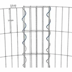 SONGMICS Gabion Rond Pour Pierres, Panier à Pierres Métallique, Maille Fine 2,5 X 10 Cm, Acier Galvanisé Antirouille, 90 X 80 Cm (ø X H), Pour Pierres De 10 Cm, Décoration Jardin, Argent GGB879 - Gris argenté -SONGMICS Soldes 18118545 4