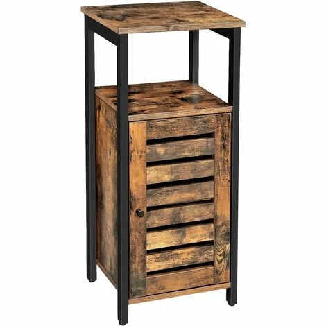 VASAGLE Meuble De Rangement, Armoire De Rangement, Style Industriel, Table D’appoint, Bout De Canapé, Pour Salon, Chambre, Couloir, 37 X 30 X 81 Cm, Vintage Marron Rustique Par SONGMICS LSC34BX - Marron Rustique 3 VASAGLE Meuble De Rangement, Armoire De Rangement, Style Industriel, Table D’appoint, Bout De Canapé, Pour Salon, Chambre, Couloir, 37 X 30 X 81 Cm, Vintage Marron Rustique Par SONGMICS LSC34BX - Marron Rustique