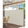 SONGMICS 180 X 400 Cm (H X L), Store Latéral Pour Balcon Et Terrasse, Pare-Soleil, Brise-Vue Protection Vie Privée, Beige GSA184E01 - Beige -SONGMICS Soldes 19549063 1