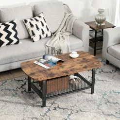 SONGMICS Table Basse 110 X 60 X 45 Cm L X L X H Vintage Bout De Canapé Table De Salon LCT10X -SONGMICS Soldes 19628899 3