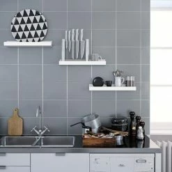 SONGMICS Lot De 3 Étagères Murales Flottantes En Bois, 38 X 10cm, Pour Cadres, Photos, Livres, Exposition, Rangement, Blanc, LWS38WT - Blanc -SONGMICS Soldes 19853222 3