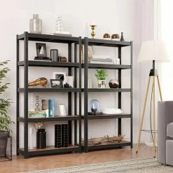 SONGMICS Étagère à 5 Niveaux, 150 X 75 X 30cm, Charge Totale 650 Kg (130 Kg/Niveau), Étagère De Style Industriel, Planches Réglables, Pour Salon, Cuisine, Noir Et Marron Rustique GLR030B01 9 SONGMICS Étagère à 5 Niveaux, 150 X 75 X 30cm, Charge Totale 650 Kg (130 Kg/Niveau), Étagère De Style Industriel, Planches Réglables, Pour Salon, Cuisine, Noir Et Marron Rustique GLR030B01 -SONGMICS Soldes 20285554 3