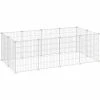 SONGMICS Enclos Modulable, Clôture Pour Petits Animaux, Cage Pour Hamsters, Lapins, Cochon D’Inde, Maille Métallique, Avec Maillet Et Serre-câbles, Usage Intérieur, LPI01W - Blanc -SONGMICS Soldes 22120830 1