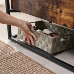 VASAGLE Meuble TV Pour Télévision Jusqu’à 55 Pouces, Support Télé Avec 2 Tiroirs, Buffet, Dessus En Verre Trempé, Stable, Pour Chambre, Salon, Style Industriel, Marron Rustique Et Noir Par SONGMICS LTV051B01 - Marron Rustique Et Noir 10 VASAGLE Meuble TV Pour Télévision Jusqu’à 55 Pouces, Support Télé Avec 2 Tiroirs, Buffet, Dessus En Verre Trempé, Stable, Pour Chambre, Salon, Style Industriel, Marron Rustique Et Noir Par SONGMICS LTV051B01 - Marron Rustique Et Noir -SONGMICS Soldes 23019536 4