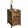 VASAGLE Table D'appoint Avec Tiroir, Bout De Canapé Fin, Meuble De Rangement, Porte à Persienne, Pour Chambre, Salon, Cadre En Métal, Style Industriel, Marron Rustique Et Noir Par SONGMICS LET063B01 - Marron Rustique Et Noir 2 VASAGLE Table D'appoint Avec Tiroir, Bout De Canapé Fin, Meuble De Rangement, Porte à Persienne, Pour Chambre, Salon, Cadre En Métal, Style Industriel, Marron Rustique Et Noir Par SONGMICS LET063B01 - Marron Rustique Et Noir -SONGMICS Soldes 23756241 1
