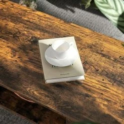 VASAGLE Table Basse Avec Rangements, Tiroir, Compartiment Ouvert, Pieds Longs, Pour Salon, Salle à Manger, 100 X 50 X 45 Cm, Marron Rustique Par SONGMICS LCT028X01 - Marron Rustique -SONGMICS Soldes 23974625 4