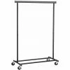 SONGMICS Portant à Vêtements Avec Roulettes, Charge De 70kg, Porte-vêtements Durable, Pliable, Penderie Extensible, Étagère De Rangement, Noir HSR13BKV1 -SONGMICS Soldes 24131923 1