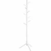 VASAGLE Portemanteau En Bois Massif, Porte-vêtement, Avec 8 Crochets Pour Vêtements, Sacs, Veste, Pour Entrée, Couloir, Blanc Par SONGMICS RCR04WT - Blanc -SONGMICS Soldes 24616766 1