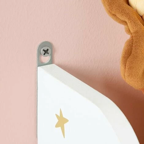 SONGMICS Étagère Murale Pour Enfants, Bibliothèque, Organisateur Mural, Étagère De Rangement Pour Chambre D'enfants, Salle De Jeux, école, Gain De Place, Blanc GKR050W01 - Blanc 6 SONGMICS Étagère Murale Pour Enfants, Bibliothèque, Organisateur Mural, Étagère De Rangement Pour Chambre D'enfants, Salle De Jeux, école, Gain De Place, Blanc GKR050W01 - Blanc – Image 4