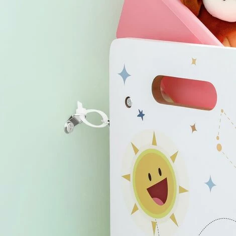 SONGMICS Étagère Pour Jouets, Meuble De Rangement Pour Enfant, Organisateur, Avec 16 Coffres Amovibles En Plastique, Boîtes à Jouets, Jaune, Vert Citron, Rose, Vert Menthe GKR070W01 - Orange, Jaune, Bleu Et Vert 5 SONGMICS Étagère Pour Jouets, Meuble De Rangement Pour Enfant, Organisateur, Avec 16 Coffres Amovibles En Plastique, Boîtes à Jouets, Jaune, Vert Citron, Rose, Vert Menthe GKR070W01 - Orange, Jaune, Bleu Et Vert – Image 3