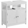 VASAGLE Meuble Sous Lavabo, Meuble De Salle De Bain, Placard De Rangement, Avec 2 Portes, Compartiment Ouvert, 60 X 30 X 60 Cm, Style Nordique Scandinave, Blanc Mat Par SONGMICS BBC301W01 - Blanc Mat -SONGMICS Soldes 26112566 1