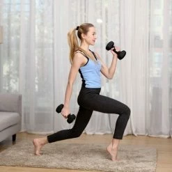 SONGMICS Lot De 2 Haltères De Exercices De Musculation, Sport à Domicile, SYL60BK -SONGMICS Soldes 27640536 4