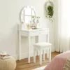 VASAGLE Coiffeuse Avec Miroir, 10 Ampoules à Intensité Réglable, Table De Maquillage Moderne Avec Tabouret Rembourré Et 5 Tiroirs, 70 X 40 X 134 Cm, Ensemble De Coiffeuse, Idée Cadeau, Blanc Par SONGMICS RDT151W01 - Blanc 1 VASAGLE Coiffeuse Avec Miroir, 10 Ampoules à Intensité Réglable, Table De Maquillage Moderne Avec Tabouret Rembourré Et 5 Tiroirs, 70 X 40 X 134 Cm, Ensemble De Coiffeuse, Idée Cadeau, Blanc Par SONGMICS RDT151W01 - Blanc -SONGMICS Soldes 28555280 1