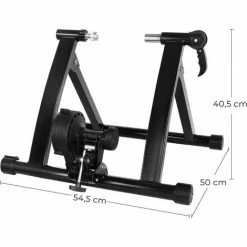 SONGMICS Entraîneur De Vélo, Home Trainer Bicyclette, Freinage Magnétique, Avec Roue De Réduction Du Bruit, Poignée à Dégagement Rapide, Noir SBT003B01 - Noir -SONGMICS Soldes 28555285 5