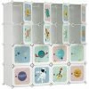 SONGMICS Armoire Modulable, Placard De Rangement Portable, Organisateur Vêtements Enfant, Avec 16 Cubes, 4 Rails Suspendus, 123 X 41 X 123 Cm, Blanc LPC905W01 - Blanc 1 SONGMICS Armoire Modulable, Placard De Rangement Portable, Organisateur Vêtements Enfant, Avec 16 Cubes, 4 Rails Suspendus, 123 X 41 X 123 Cm, Blanc LPC905W01 - Blanc -SONGMICS Soldes 29107549 1
