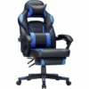 SONGMICS Fauteuil Gamer, Chaise Gaming, Siège De Bureau Réglable, Avec Repose-pieds Télescopique, Ergonomique, Mécanisme Basculent, Appui-tête, Support Lombaire, Charge 150 Kg, Noir Et Bleu OBG073B04 - Schwarz-blau 2 SONGMICS Fauteuil Gamer, Chaise Gaming, Siège De Bureau Réglable, Avec Repose-pieds Télescopique, Ergonomique, Mécanisme Basculent, Appui-tête, Support Lombaire, Charge 150 Kg, Noir Et Bleu OBG073B04 - Schwarz-blau -SONGMICS Soldes 29716187 1
