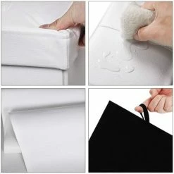 SONGMICS 110 X 38 X 38 Cm Grand Pouf Coffre De Rangement Pliable Chargement Max. De 300 Kg Blanc LSF702 9 SONGMICS 110 X 38 X 38 Cm Grand Pouf Coffre De Rangement Pliable Chargement Max. De 300 Kg Blanc LSF702 -SONGMICS Soldes 29756174 3