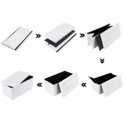 SONGMICS Coffre De Rangement Pouf De Rangement Gain De Place Pliable Blanc 76 X 38 X 38 Cm LSF106 -SONGMICS Soldes 29756181 3