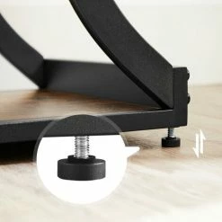 VASAGLE Table Console, Table D'entrée, Pieds Courbés, Dessus De Table Allongé, Pour Salon, Couloir, Chambre, Style Industriel, Marron Rustique Et Noir Par SONGMICS LNT089B01 - Marron Rustique Et Noir -SONGMICS Soldes 30047958 4