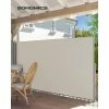 SONGMICS 200 X 300 Cm (H X L), Store Latéral Pour Balcon Et Terrasse, Pare-Soleil, Brise-Vue Protection Vie Privée, Beige GSA200K02 - Beige -SONGMICS Soldes 30047962 1