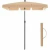 SONGMICS Parasol De Balcon Rectangulaire 1,8 X 1,25 M, Protection UPF 50+, Ombrelle, Toile Avec Revêtement En PA, Sac De Transport, Terrasse, Jardin, Sans Socle, Taupe GPU180K01 - Taupe -SONGMICS Soldes 30465359 1