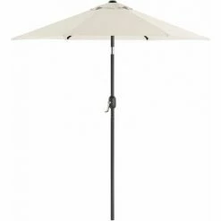 SONGMICS Parasol De Jardin 2 M, Ombrelle, Protection UPF 50+, Mât Et Baleines En Métal, Inclinable, Socle Non Inclus, Pour Jardin, Balcon, Terrasse, Extérieur, Piscine, Plage, Beige GPU202M01 -SONGMICS Soldes 30558514 3