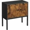 VASAGLE Meuble De Cuisine, Buffet Avec Portes, Armoire, Placard De Rangement, Cadre En Métal, 60 X 30 X 60 Cm, Style Industriel, Marron Rustique Et Noir Par SONGMICS LSC106B01 - Marron Rustique Et Noir 2 VASAGLE Meuble De Cuisine, Buffet Avec Portes, Armoire, Placard De Rangement, Cadre En Métal, 60 X 30 X 60 Cm, Style Industriel, Marron Rustique Et Noir Par SONGMICS LSC106B01 - Marron Rustique Et Noir -SONGMICS Soldes 32687735 1