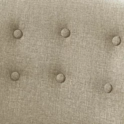 VASAGLE Fauteuil, Chaise D’appoint En Tissu, Siège Avec Assise Rembourré, Pieds En Bois Massif, Pour Salon, Salle à Manger, Chambre D'amis, Bureau, Beige Par SONGMICS LAC005M01 -SONGMICS Soldes 33016403 4