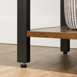 VASAGLE Étagère à 6 Niveaux, Bibliothèque Avec Structure En Acier, Pour Salon, Bureau, Entrée, Hauteur 186 Cm, Style Industriel, Marron Rustique Et Noir Par SONGMICS LLS062B01 - Marron Rustique Et Noir -SONGMICS Soldes 35852647 4