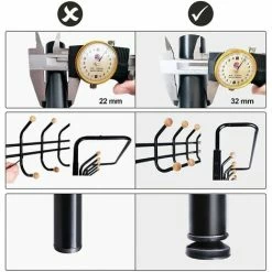 SONGMICS Portemanteau Portant Vêtement étagères à Chaussures Pour L’entrée 68.8 X 35.2 X 187cm Noir HSR04B - Noir -SONGMICS Soldes 4327380 4