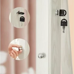 SONGMICS Armoire à Bijoux Pivotante Sur Pieds, Meuble De Rangement 3-en-1 Pour Cosmétiques, Placard Beauté, Avec Miroirs, étagères, Serrure, Style Nordique Scandinave, Blanc Boisé JBC62W - Blanc 10 SONGMICS Armoire à Bijoux Pivotante Sur Pieds, Meuble De Rangement 3-en-1 Pour Cosmétiques, Placard Beauté, Avec Miroirs, étagères, Serrure, Style Nordique Scandinave, Blanc Boisé JBC62W - Blanc -SONGMICS Soldes 4327393 4