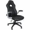 SONGMICS Fauteuil Gamer Fauteuil De Bureau, Accoudoirs Pliables, Dossier Haut, Hauteur Réglable, Ergonomique (Noir) OBG28B -SONGMICS Soldes 4368844 1
