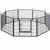 FEANDREA Enclos Pour Chien, Parc Pour Animal De Compagnie, 77x60 Cm, Par SONGMICS, Noir PPK86H - Noir -SONGMICS Soldes 4368899 1