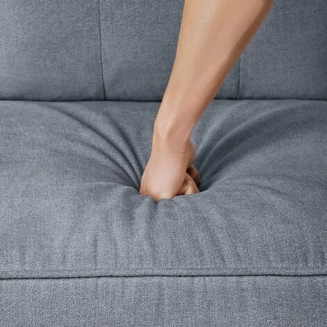 VASAGLE Canapé Salon, Sofa Rembourré Moderne, Surface Douce, Pour Petit Espace, Dortoir, Cadre Et Pieds En Bois Massif, 177cm X 72cm X 86cm, Gris Par SONGMICS LCS101G01 - Gris 6 VASAGLE Canapé Salon, Sofa Rembourré Moderne, Surface Douce, Pour Petit Espace, Dortoir, Cadre Et Pieds En Bois Massif, 177cm X 72cm X 86cm, Gris Par SONGMICS LCS101G01 - Gris – Image 4