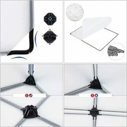 SONGMICS Armoire Modulable, Étagère De Rangement à Chaussures, En Plastique, 10 Compartiments, Montage Facile, Blanc Semi-Transparent LPC10W - Blanc Semi-transparent -SONGMICS Soldes 45295106 3