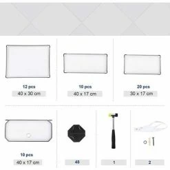 SONGMICS Armoire Modulable, Étagère De Rangement à Chaussures, En Plastique, 10 Compartiments, Montage Facile, Blanc Semi-Transparent LPC10W - Blanc Semi-transparent -SONGMICS Soldes 45295106 4