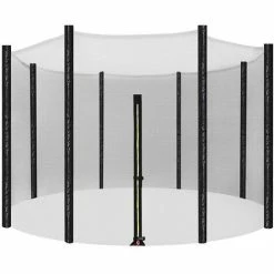 SONGMICS Filet De Protection, Filet De Sécurité Pour Trampoline, Diamètre 244cm, Filet De Sécurité Pour 6 Poteaux Droits STN8FT