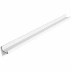 SONGMICS Étagères Murales Etagères Flottantes En Bois Cadres Photos Livres Exposition Rangement 115 X 10cm, Blanche LWS46WT - Blanc