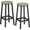 VASAGLE Tabourets Hauts, Lot De 2, Chaises De Bar, Siège De Cuisine, Cadre En Acier, Hauteur 65 Cm, Montage Facile, Style Industriel, Grège Et Noir Par SONGMICS LBC032B02 - Grège Et Noir -SONGMICS Soldes 45295881 1