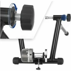 SONGMICS Entraîneur De Vélo, Home Trainer Bicyclette, Entraînement à Domicile, Avec Roue De Réduction Du Bruit, Pliable, Support Pour Vélo, Noir SBT02B - Noir -SONGMICS Soldes 45562378 3